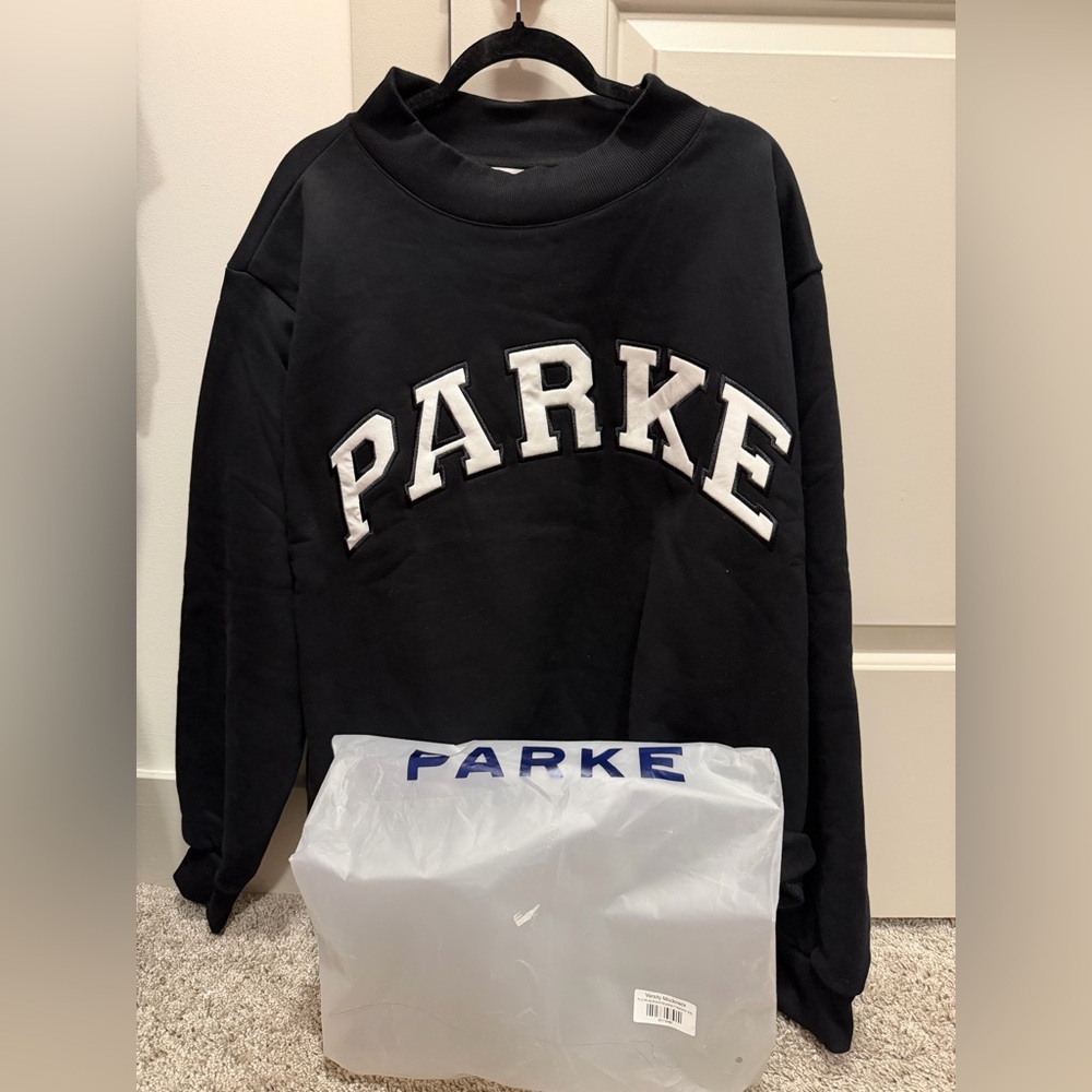 Parke XXL Varisity Black/White Hoodie. 🖤⚡️ - Picture 2 of 4